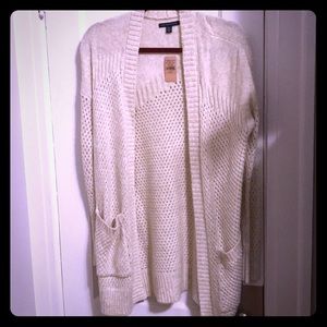 American Eagle Cream Cardigan